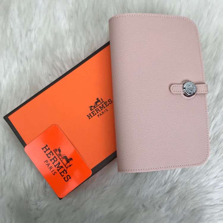 HERMES DOGON WALLET PUDRA PEMBESİ